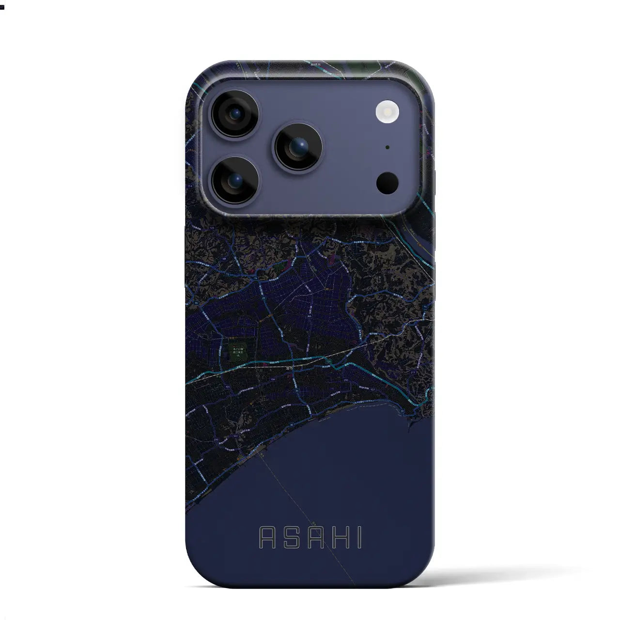 【旭（千葉県）】地図柄iPhoneケース（バックカバータイプ）