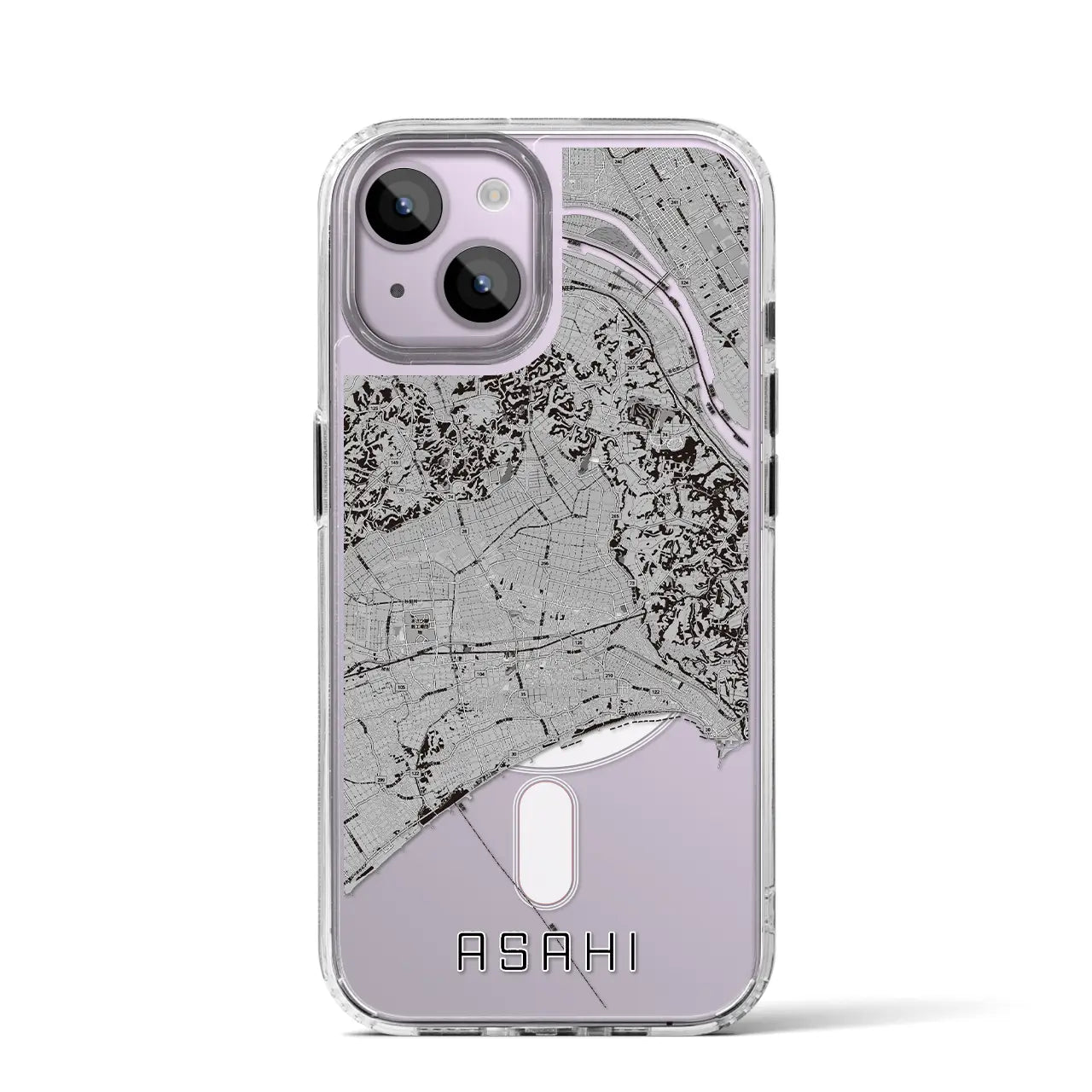 【旭（千葉県）】地図柄iPhoneケース（MagSafeタイプ）