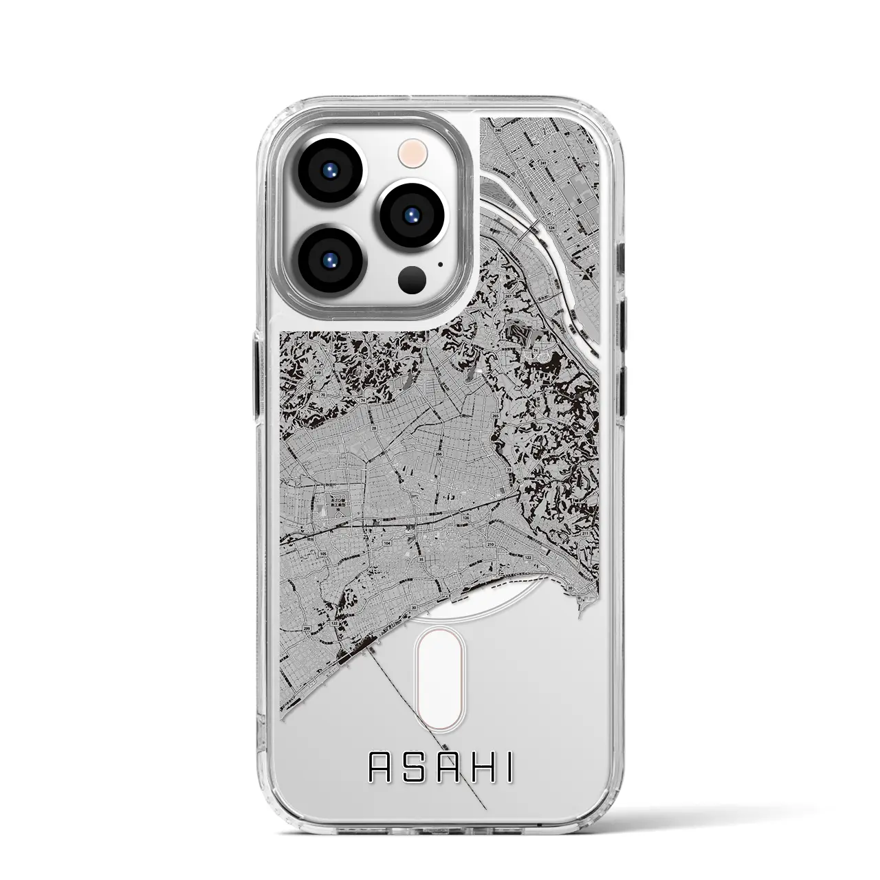 【旭（千葉県）】地図柄iPhoneケース（MagSafeタイプ）