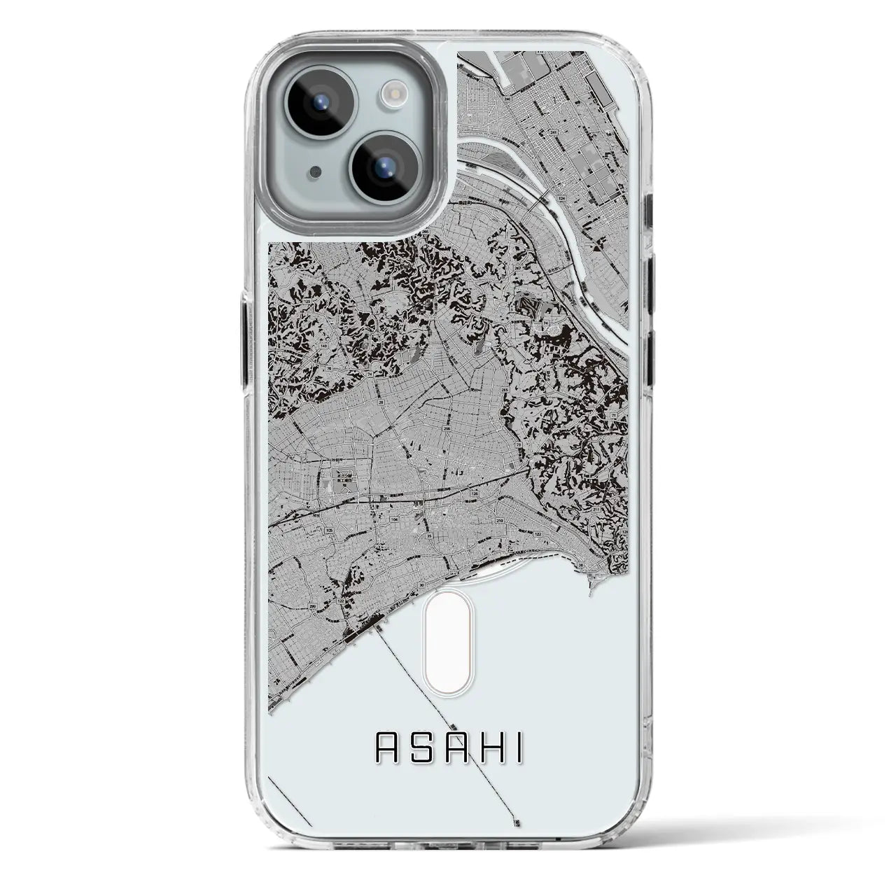 【旭（千葉県）】地図柄iPhoneケース（MagSafeタイプ）