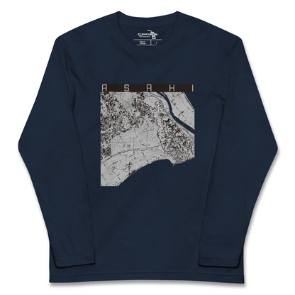 【旭（千葉県）】地図柄ロングスリーブTシャツ