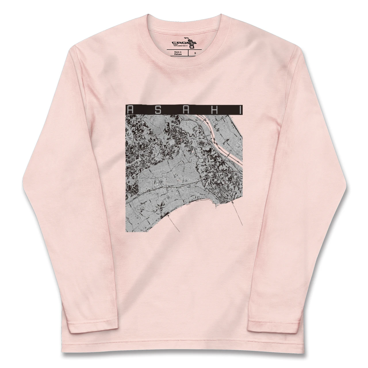 【旭（千葉県）】地図柄ロングスリーブTシャツ