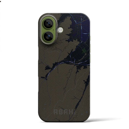 【朝日（長野県）】地図柄iPhoneケース（バックカバータイプ）