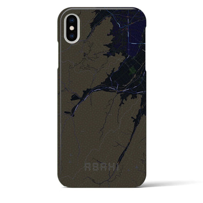 【朝日（長野県）】地図柄iPhoneケース（バックカバータイプ）