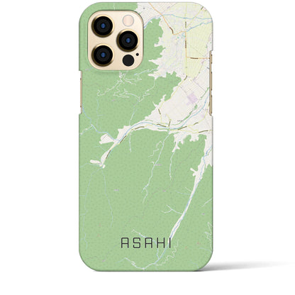 【朝日（長野県）】地図柄iPhoneケース（バックカバータイプ）