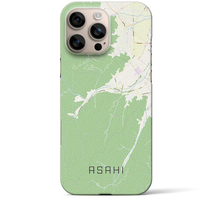 【朝日（長野県）】地図柄iPhoneケース（バックカバータイプ）