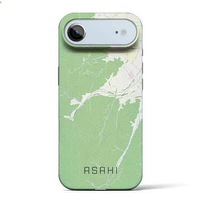 【朝日（長野県）】地図柄iPhoneケース（バックカバータイプ）