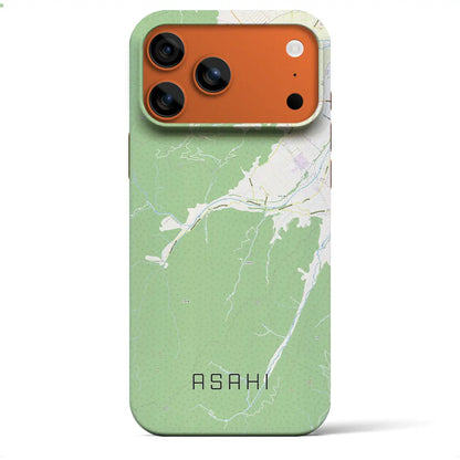 【朝日（長野県）】地図柄iPhoneケース（バックカバータイプ）