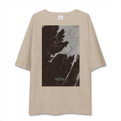 【朝日（長野県）（長野県）】地図柄ビッグシルエットTシャツ