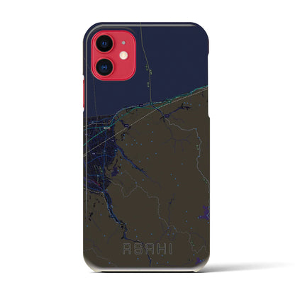 【朝日（富山県）】地図柄iPhoneケース（バックカバータイプ）