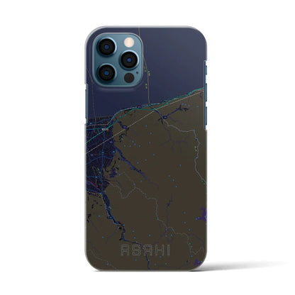 【朝日（富山県）】地図柄iPhoneケース（バックカバータイプ）