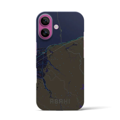 【朝日（富山県）】地図柄iPhoneケース（バックカバータイプ）