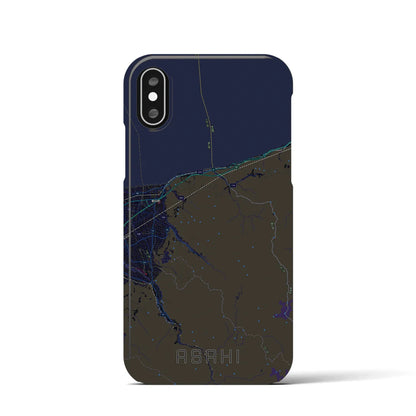 【朝日（富山県）】地図柄iPhoneケース（バックカバータイプ）