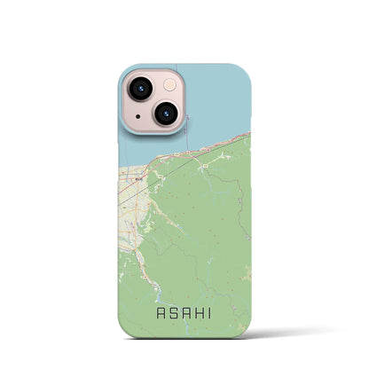 【朝日（富山県）】地図柄iPhoneケース（バックカバータイプ）