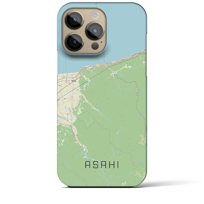 【朝日（富山県）】地図柄iPhoneケース（バックカバータイプ）