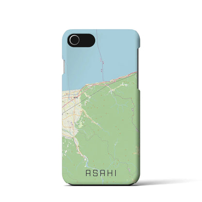 【朝日（富山県）】地図柄iPhoneケース（バックカバータイプ）