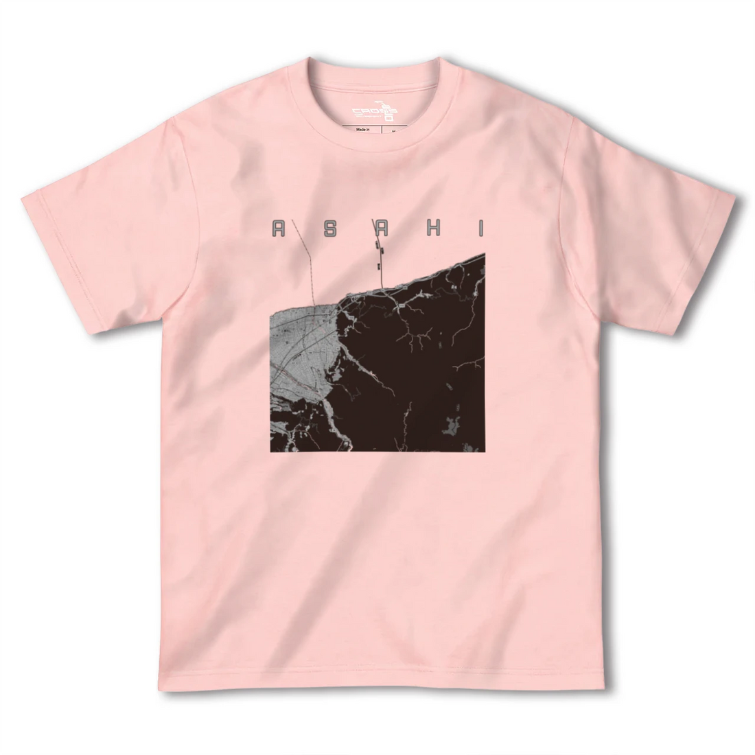 【朝日(富山県)】地図柄ヘビーウェイトTシャツ