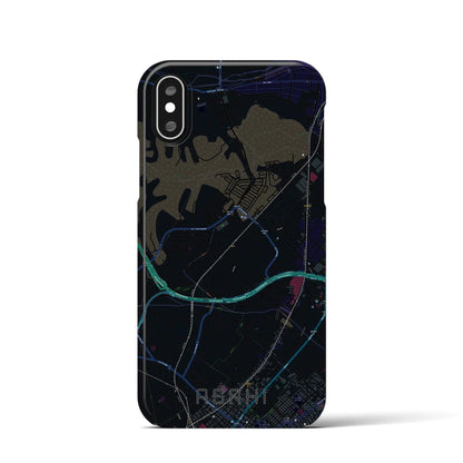 【朝日（三重県）】地図柄iPhoneケース（バックカバータイプ）