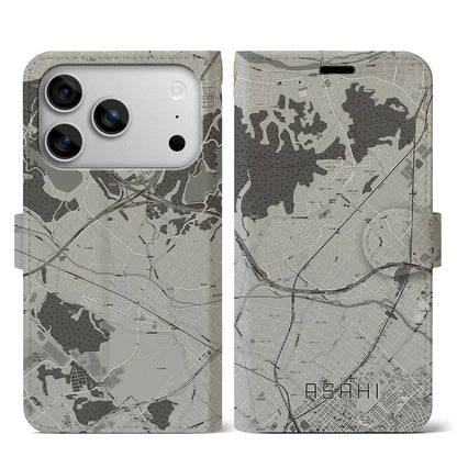 【朝日（三重県）】地図柄iPhoneケース（手帳タイプ）