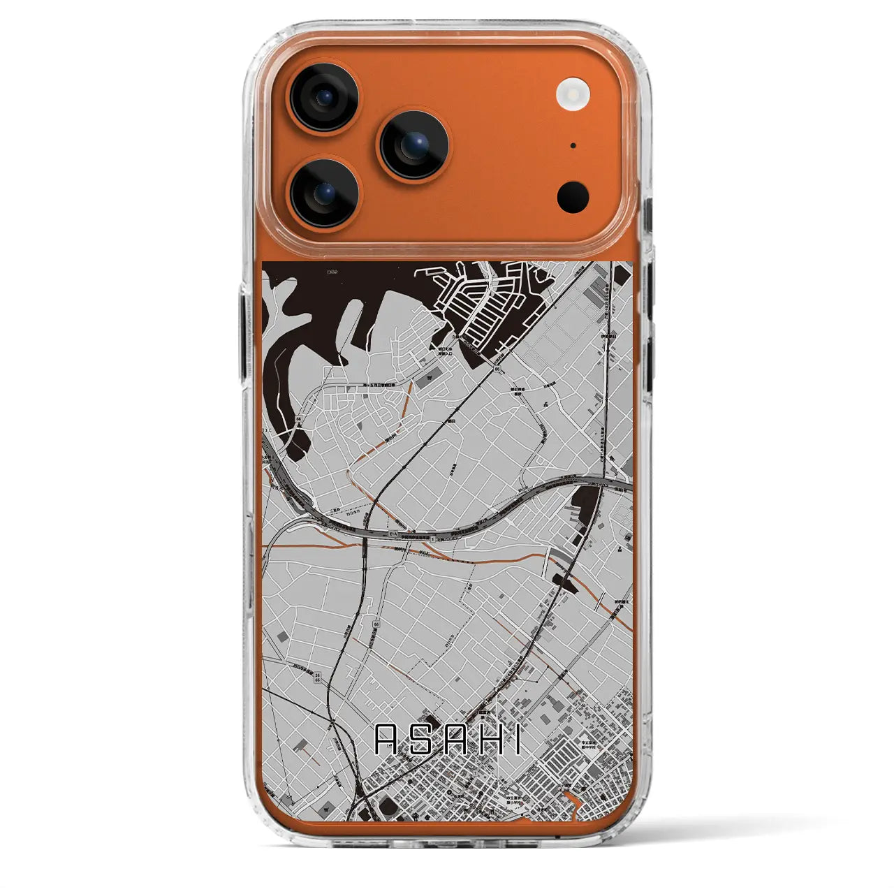 【朝日（三重県）】地図柄iPhoneケース（MagSafeタイプ）