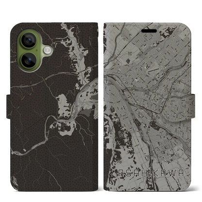 【旭川（北海道）】地図柄iPhoneケース（手帳タイプ）