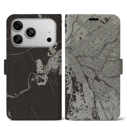 【旭川（北海道）】地図柄iPhoneケース（手帳タイプ）