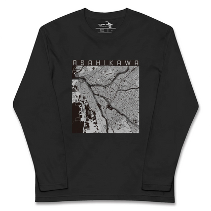 【旭川（北海道）】地図柄ロングスリーブTシャツ