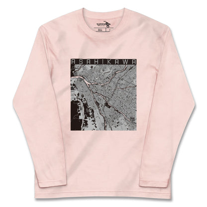【旭川（北海道）】地図柄ロングスリーブTシャツ