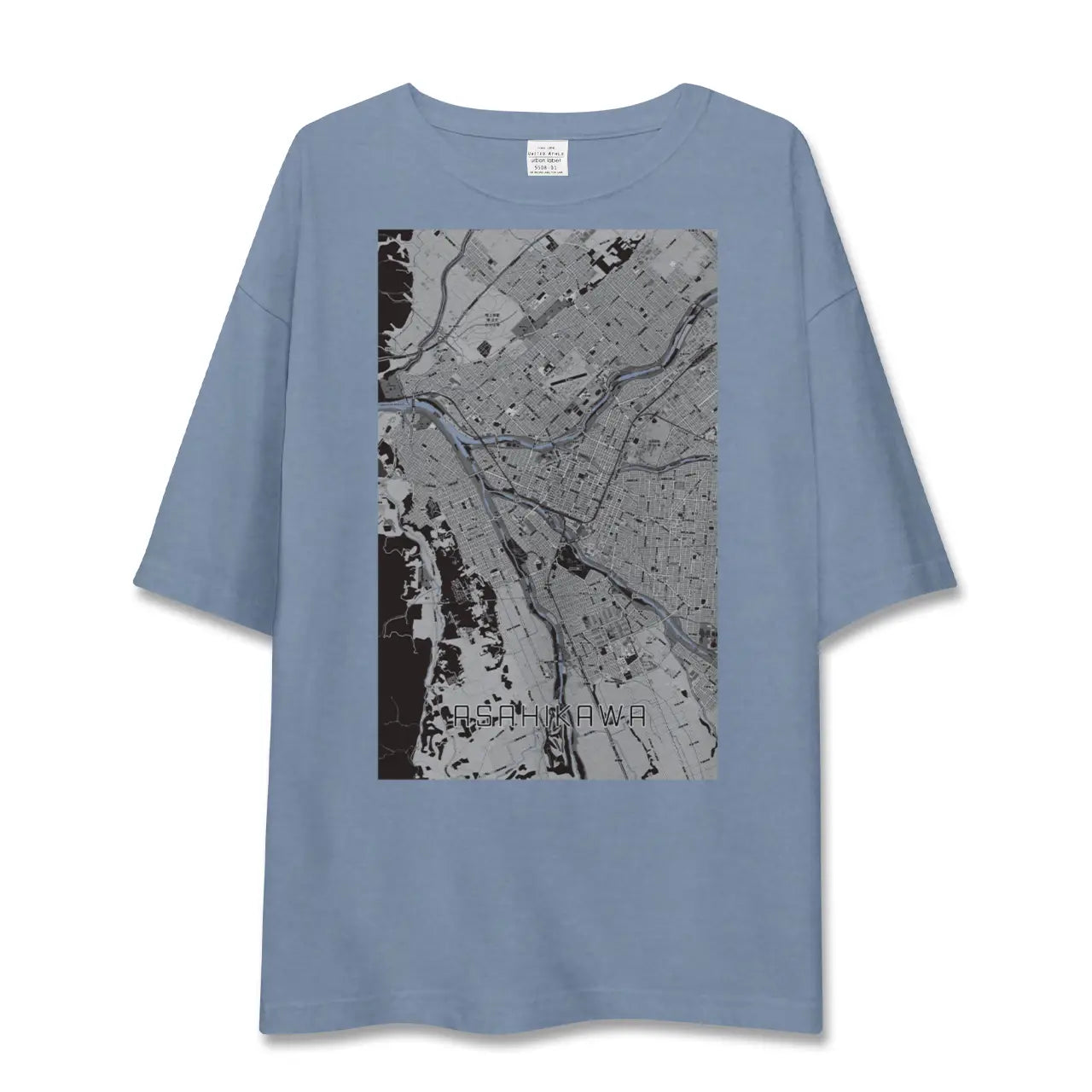 【旭川（北海道）】地図柄ビッグシルエットTシャツ