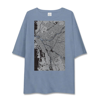 【旭川（北海道）】地図柄ビッグシルエットTシャツ