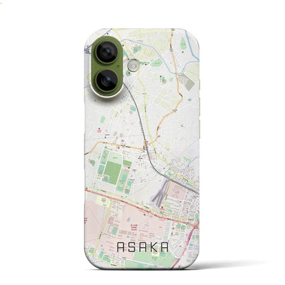 【朝霞（埼玉県）】地図柄iPhoneケース（バックカバータイプ）