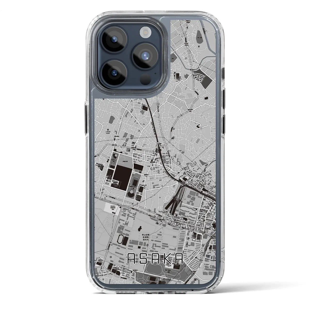 【朝霞（埼玉県）】地図柄iPhoneケース（MagSafeタイプ）