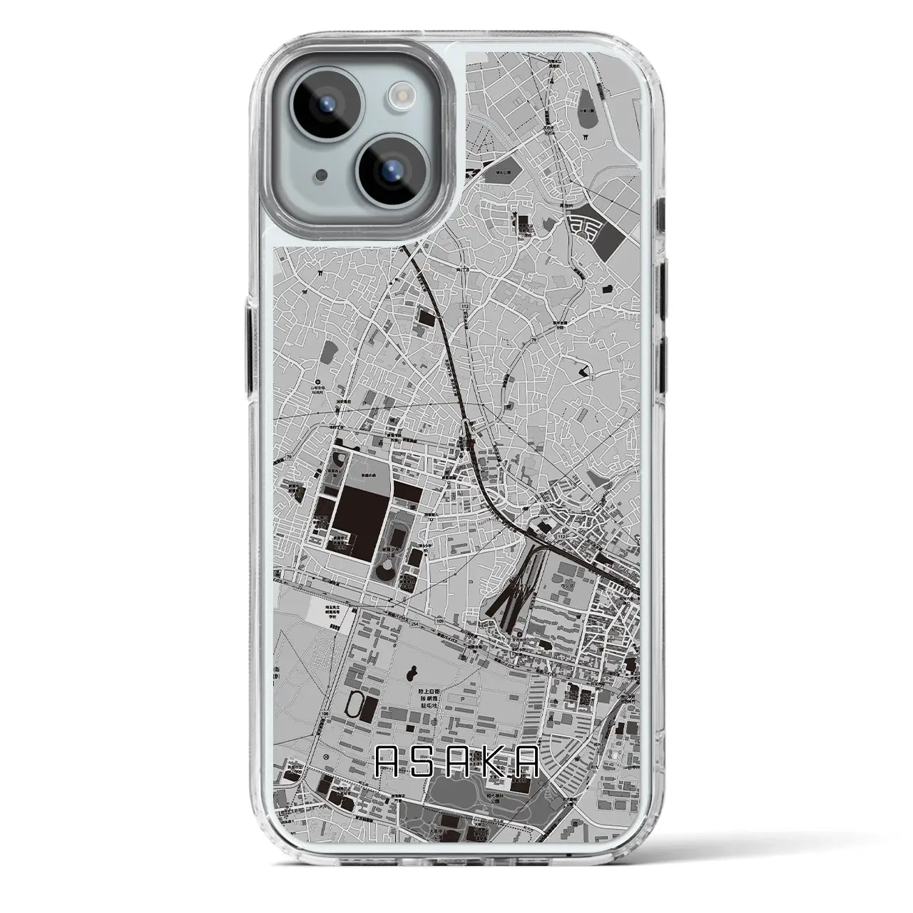 【朝霞（埼玉県）】地図柄iPhoneケース（MagSafeタイプ）
