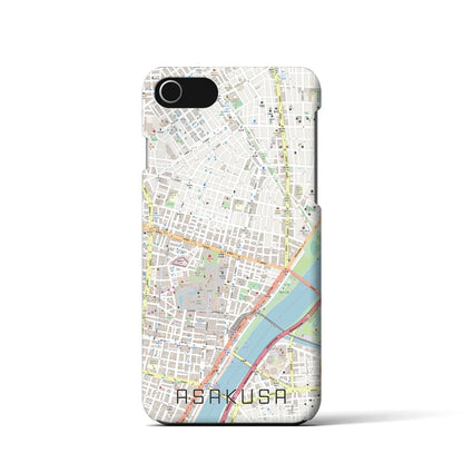 【浅草2（東京都）】地図柄iPhoneケース（バックカバータイプ）
