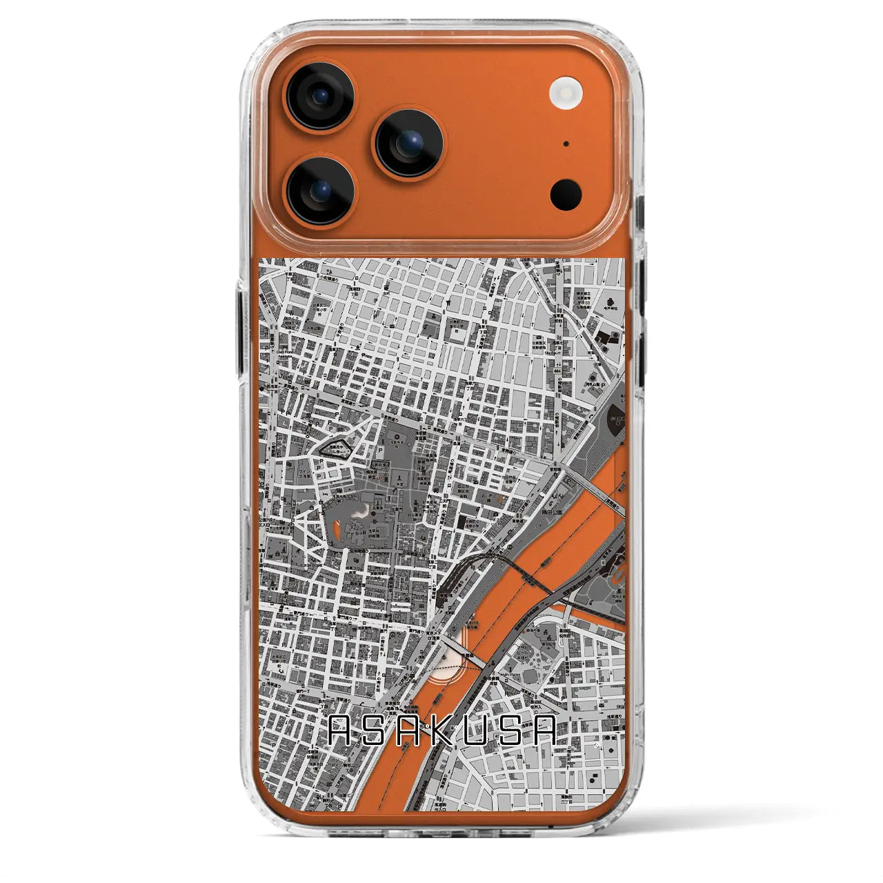 【浅草2（東京都）】地図柄iPhoneケース（MagSafeタイプ）