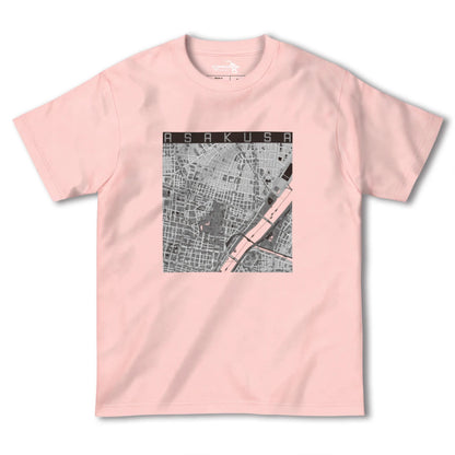 【浅草2（東京都）】地図柄ヘビーウェイトTシャツ