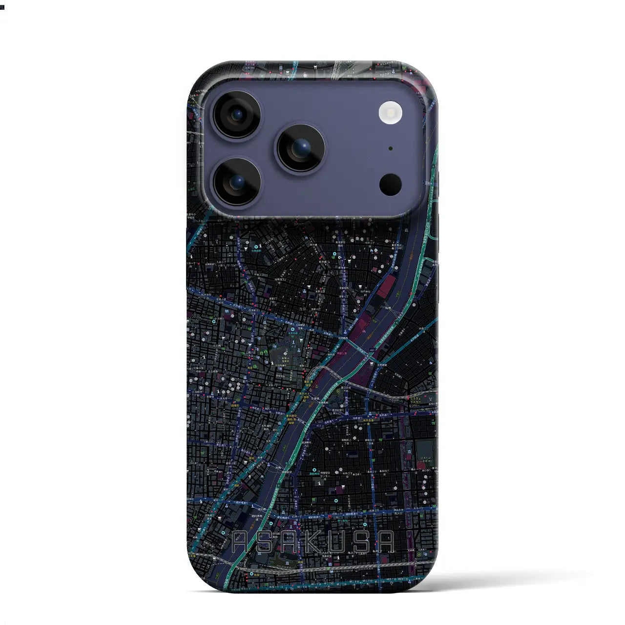 【浅草（東京都）】地図柄iPhoneケース（バックカバータイプ）