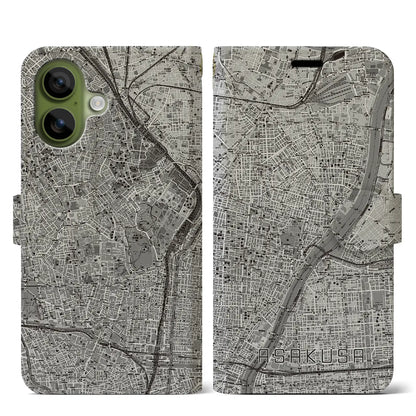 【浅草（東京都）】地図柄iPhoneケース（手帳タイプ）