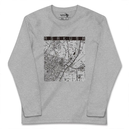 【浅草（東京都）】地図柄ロングスリーブTシャツ