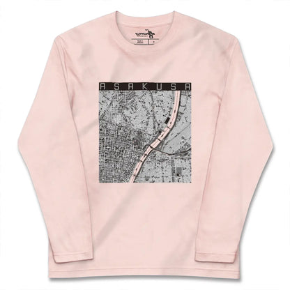 【浅草（東京都）】地図柄ロングスリーブTシャツ