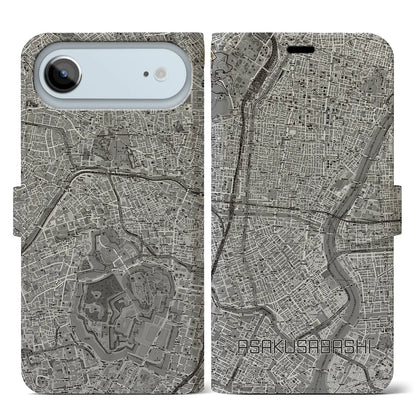 【浅草橋（東京都）】地図柄iPhoneケース（手帳タイプ）