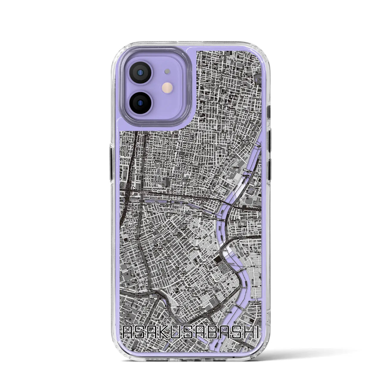 【浅草橋（東京都）】地図柄iPhoneケース（MagSafeタイプ）