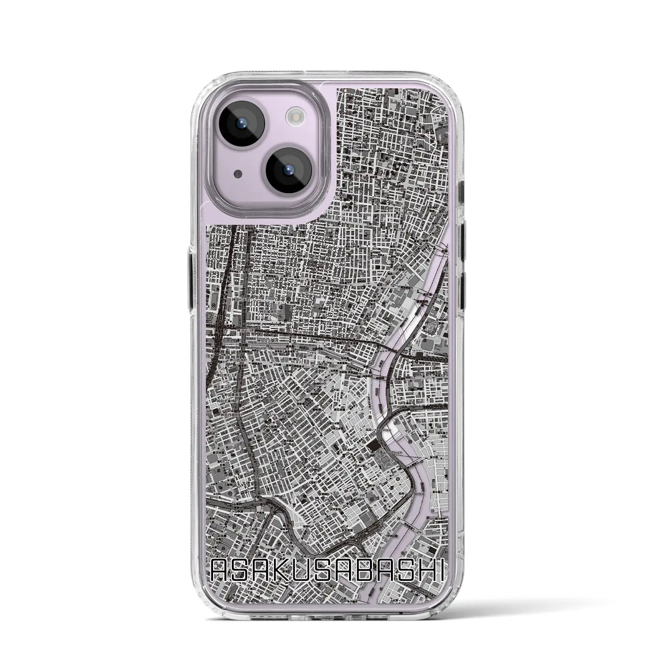 【浅草橋（東京都）】地図柄iPhoneケース（MagSafeタイプ）