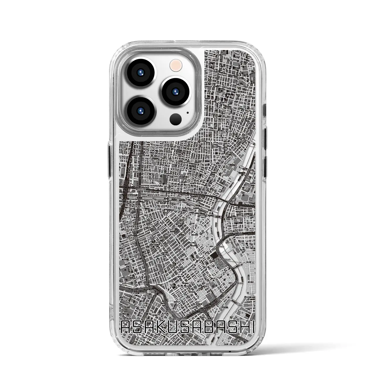 【浅草橋（東京都）】地図柄iPhoneケース（MagSafeタイプ）