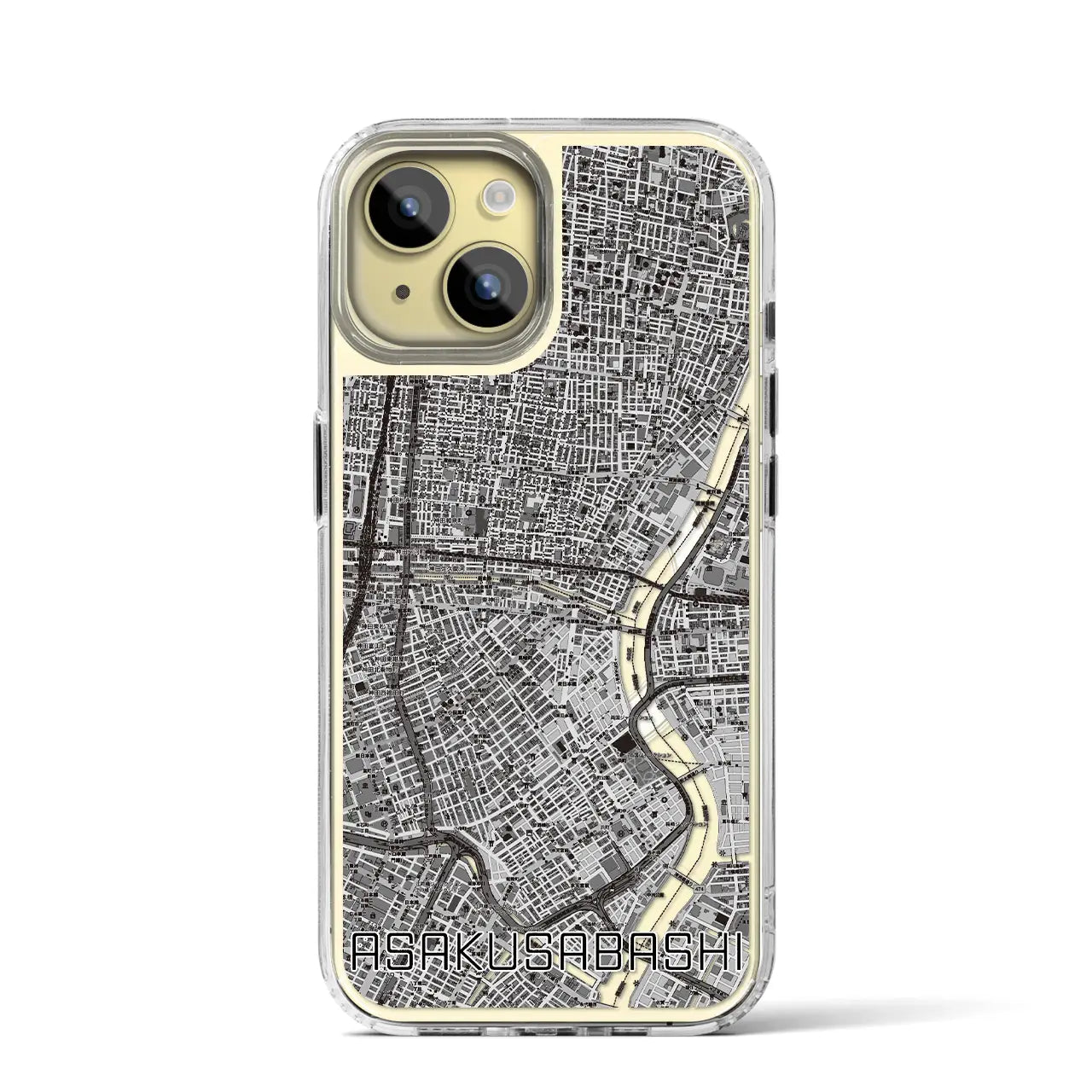 【浅草橋（東京都）】地図柄iPhoneケース（MagSafeタイプ）