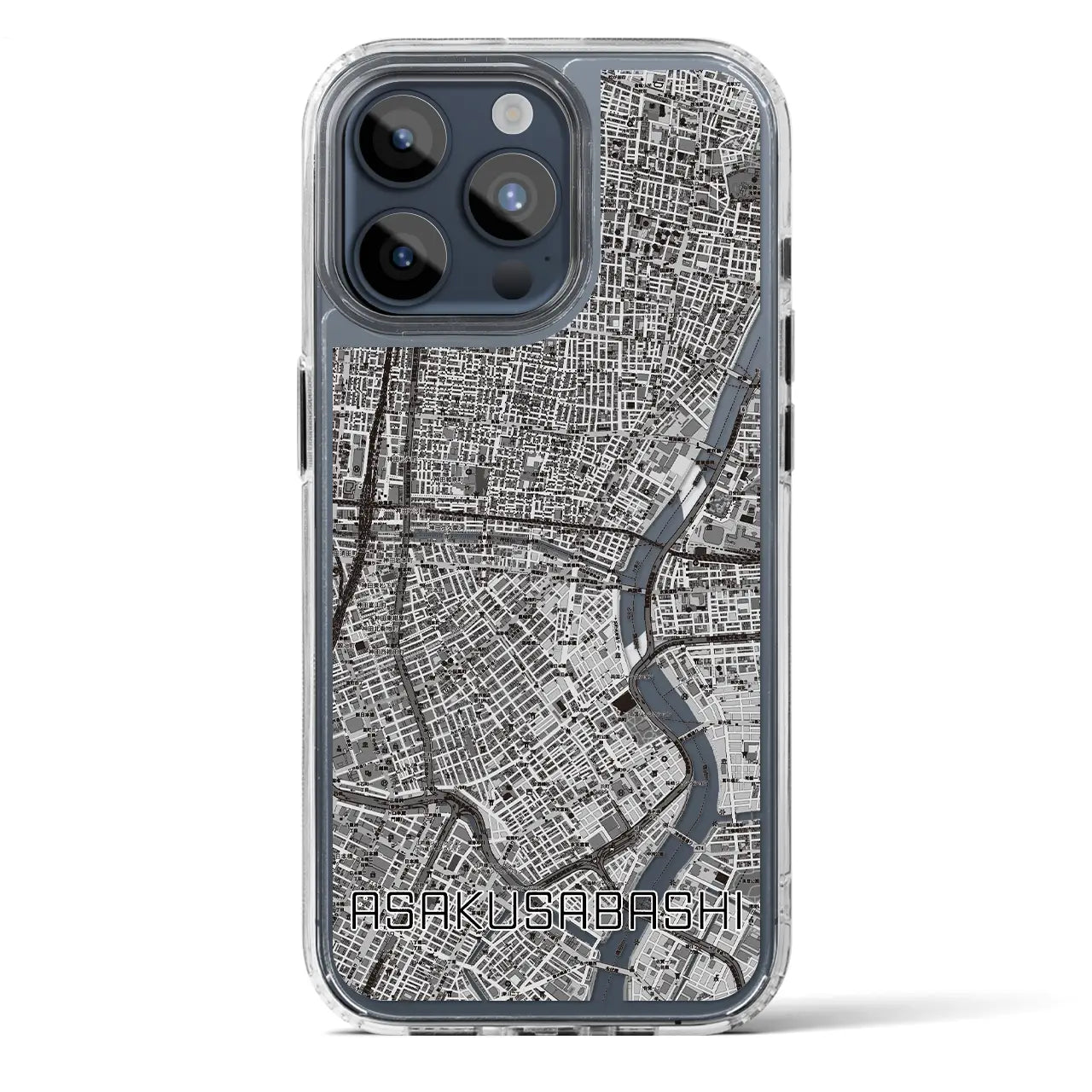 【浅草橋（東京都）】地図柄iPhoneケース（MagSafeタイプ）