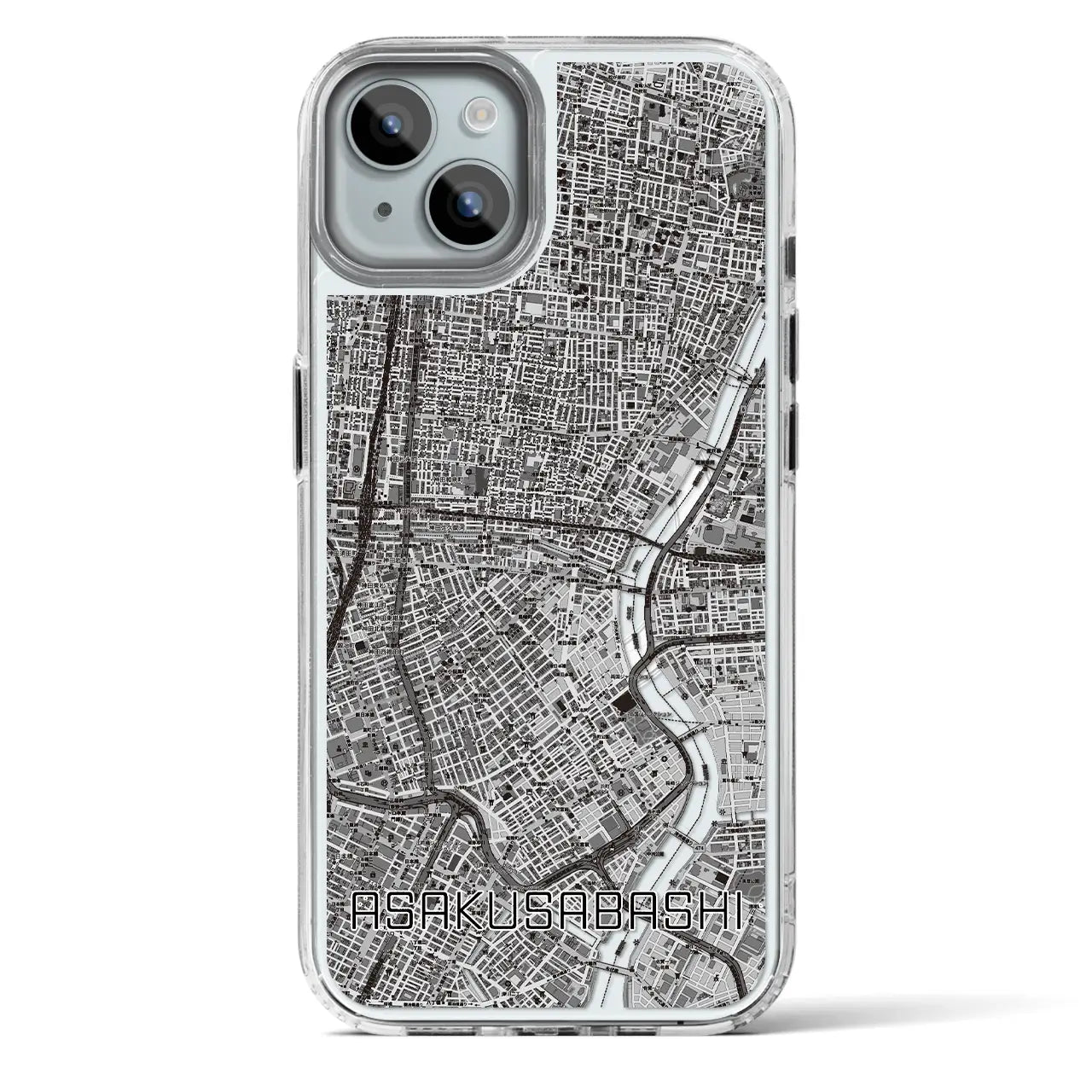 【浅草橋（東京都）】地図柄iPhoneケース（MagSafeタイプ）