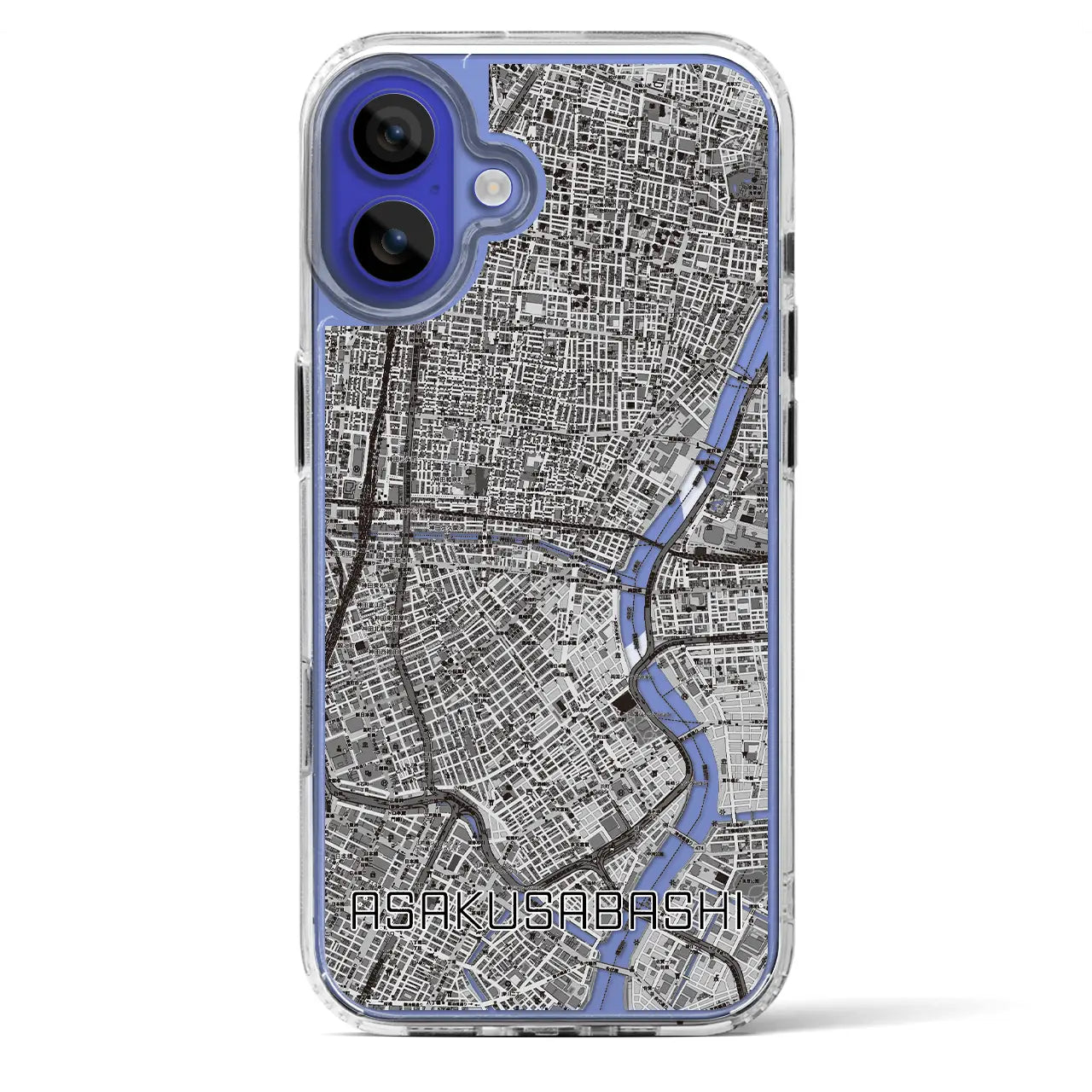 【浅草橋（東京都）】地図柄iPhoneケース（MagSafeタイプ）