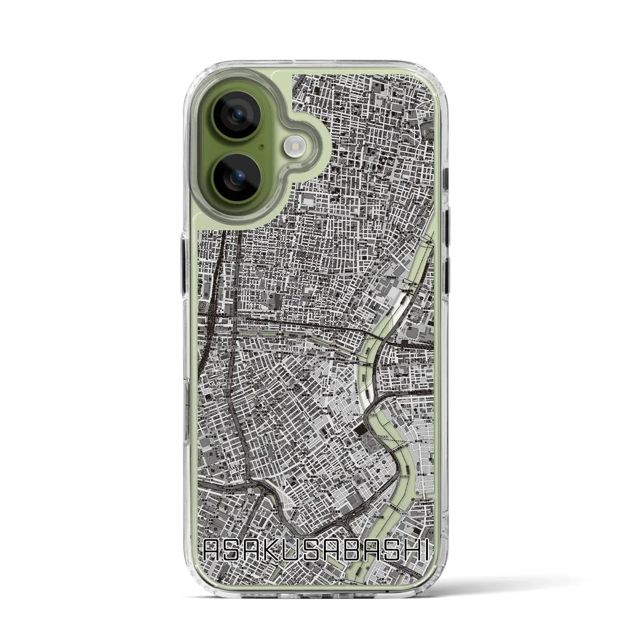 【浅草橋（東京都）】地図柄iPhoneケース（MagSafeタイプ）