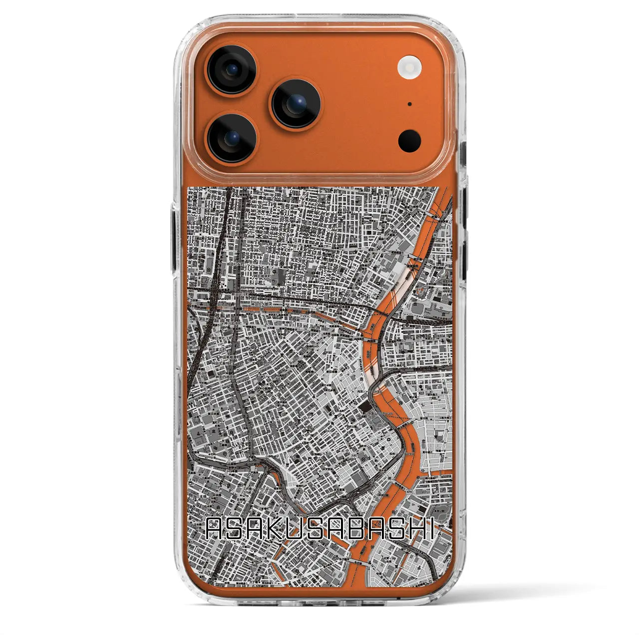 【浅草橋（東京都）】地図柄iPhoneケース（MagSafeタイプ）